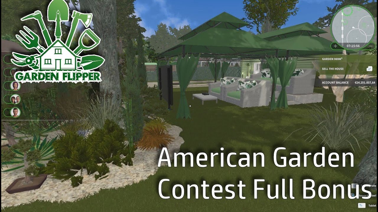 House Flipper Garden: American Garden full bonus