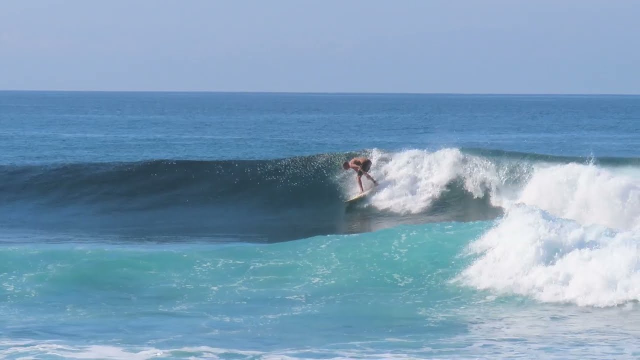 STILL BIG WAVE SURFING AT NYANG NYANG BEACH. 4K