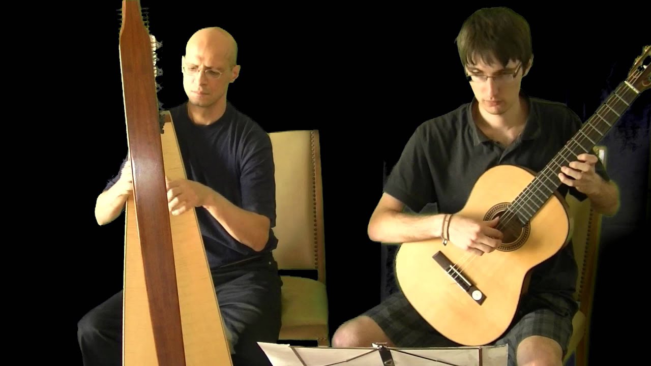 Kanon von Pachelbel auf Harfe und Gitarre (HD) (gespielt von Bastian Reindler und Oswin Voit)