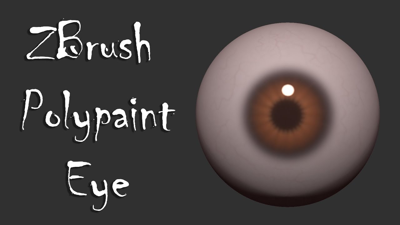 ZBrush Polypaint Eye Timelapse