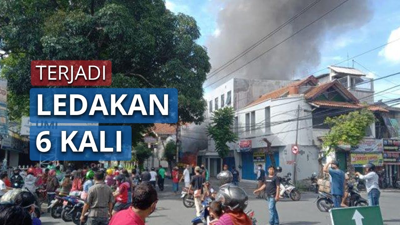Indomaret di Laweyan Solo Terbakar, Asap Hitam Membumbung Tinggi hingga Ada Beberapa Kali Ledakan