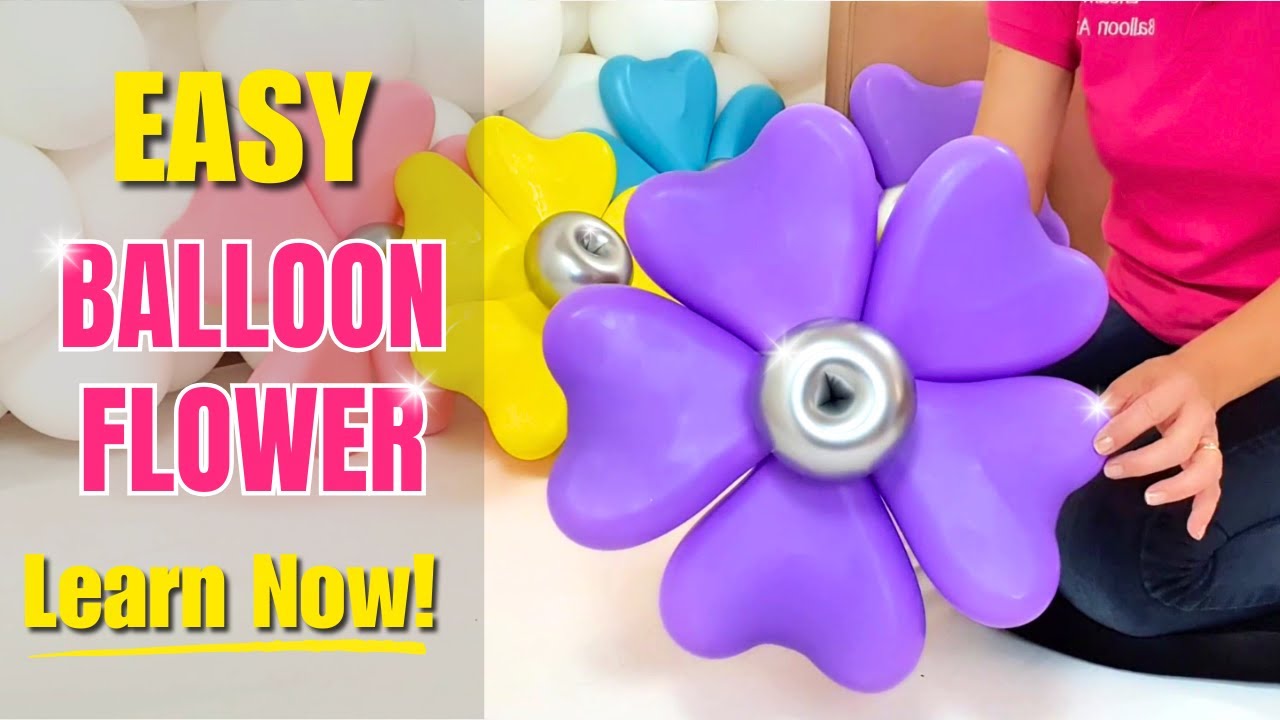 Easy Balloon Flower Tutorial 🌷 | Perfect for Bouquets & Decor