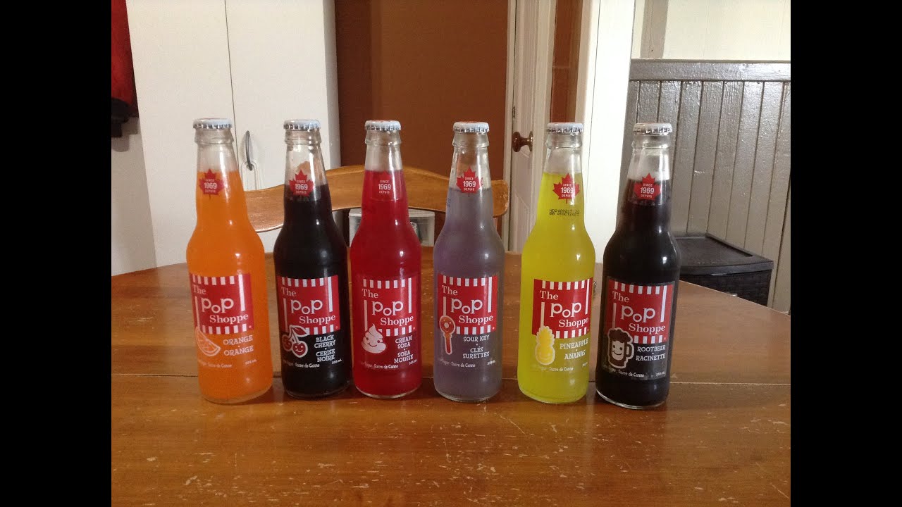 The Pop Shoppe Drinks , 6 Flavors ,tasting and Ranking