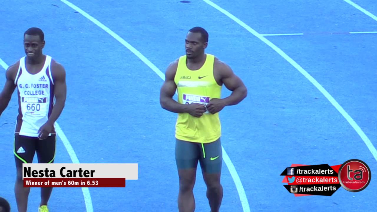 Nesta Carter wins 60m at Queens/Grace Jackson Meet