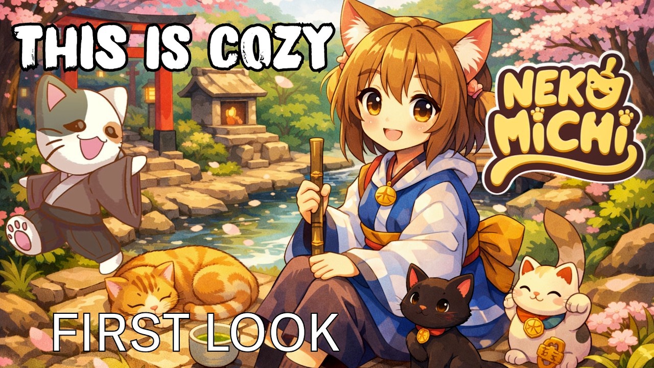 Neko Michi Demo First Look | Adorable Cozy Game | Nya~