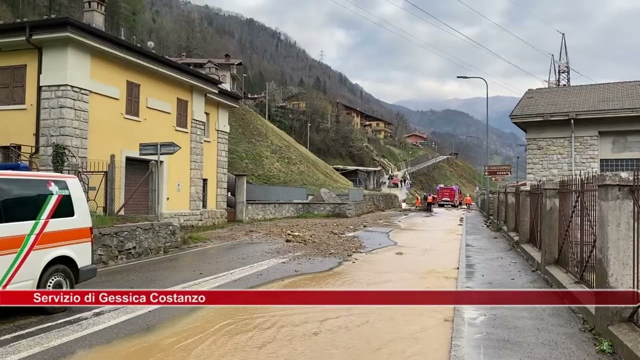 Cede canale dell'acqua ad Ardesio: 6 sfollati e 71 isolati