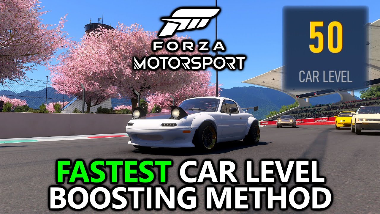 Forza Motorsport - FASTEST Car Level Boosting Method for Car Level 50 (Idle Method)