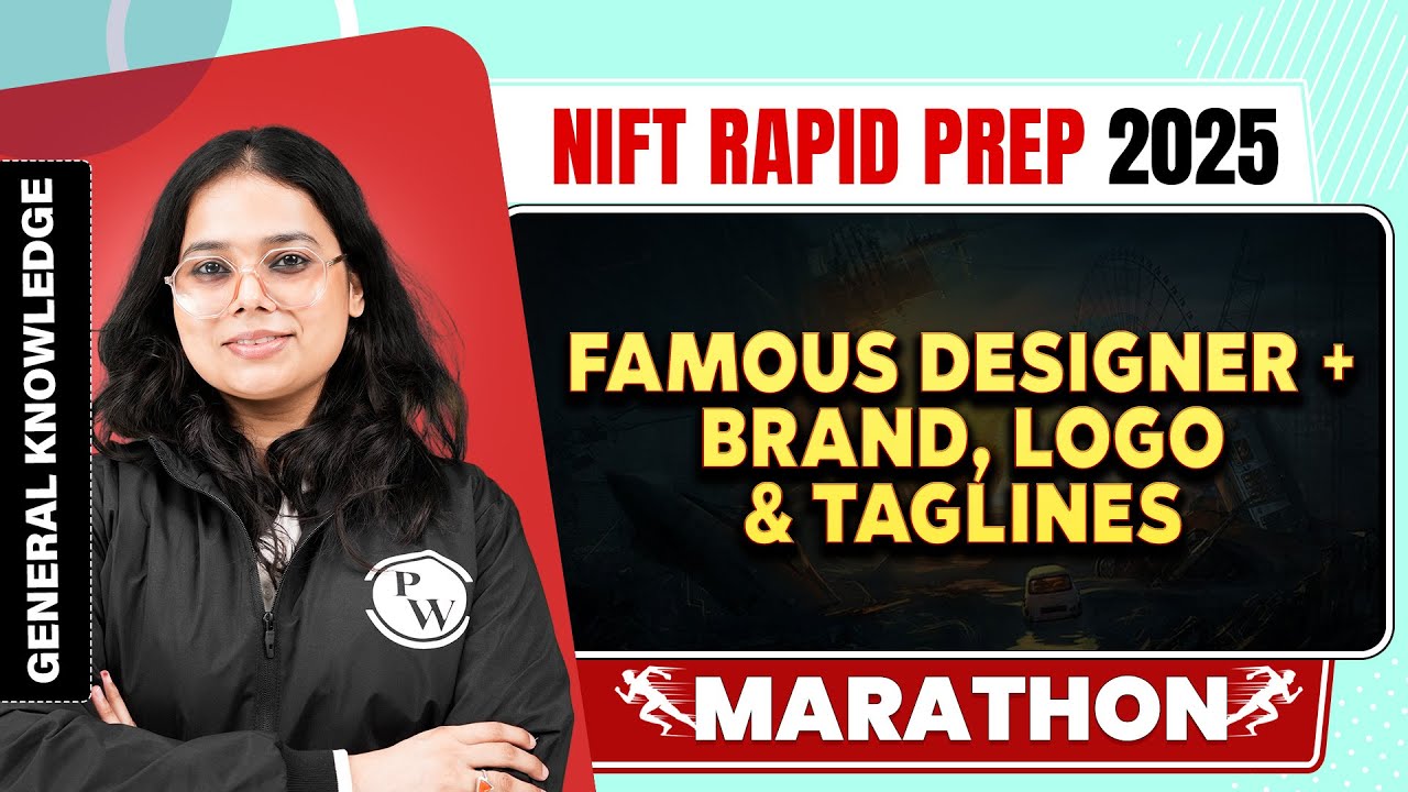 General Knowledge 02 | Famous Designer + Brand, Logo & Taglines | NIFT 2025 Exam