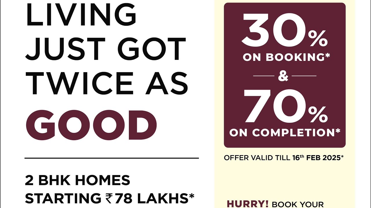 Kolte-Patil Aros 🔥 Furnished 2 & 3 BHK Starting 71L | Bigger Homes Near Hinjewadi*