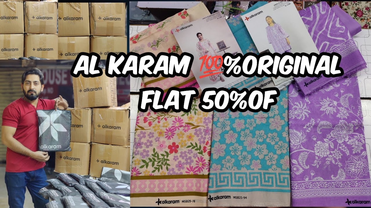 Alkaram Sale today | alkaram studio sale | Alkaram_💯%Original 55%Of | al karam summer sale #alkaram