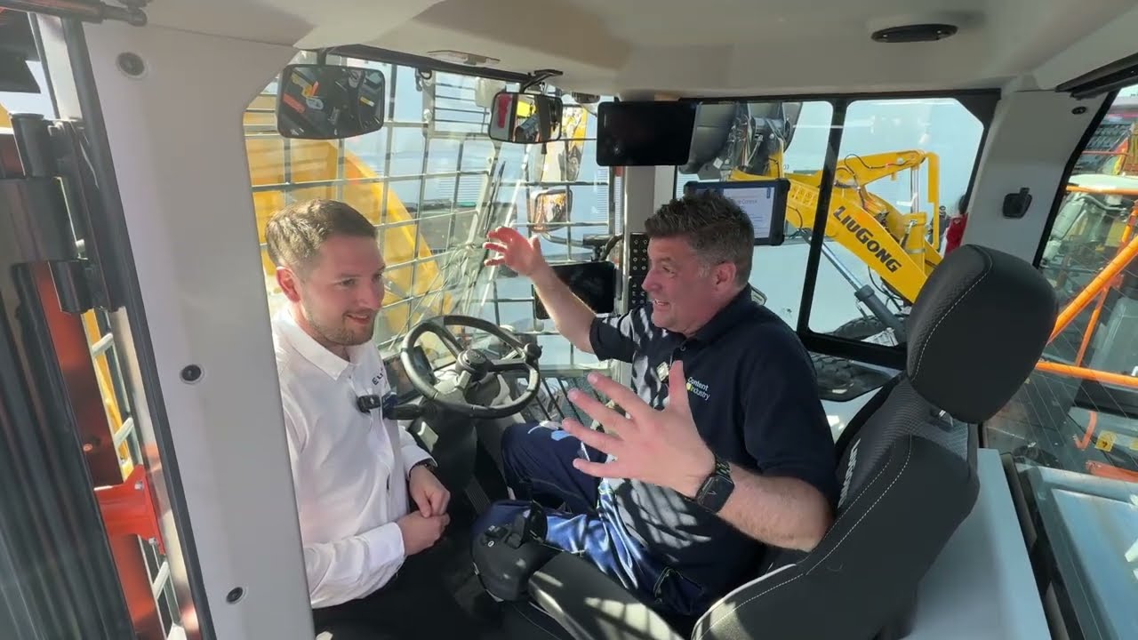 Inside the BIG New Liugong T-Series Wheel Loader Cab!