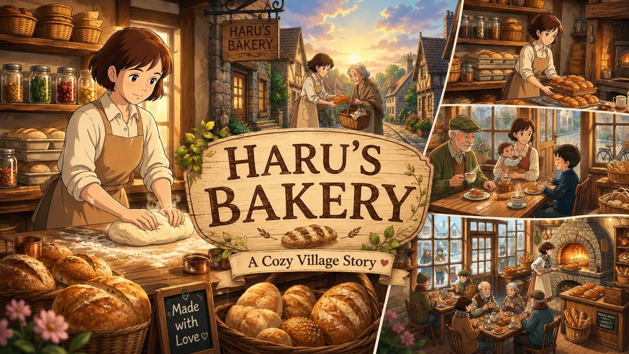 A Cozy Village Bakery 🍞✨ | Ghibli-Inspired Story of Warm Bread & Kind Hearts