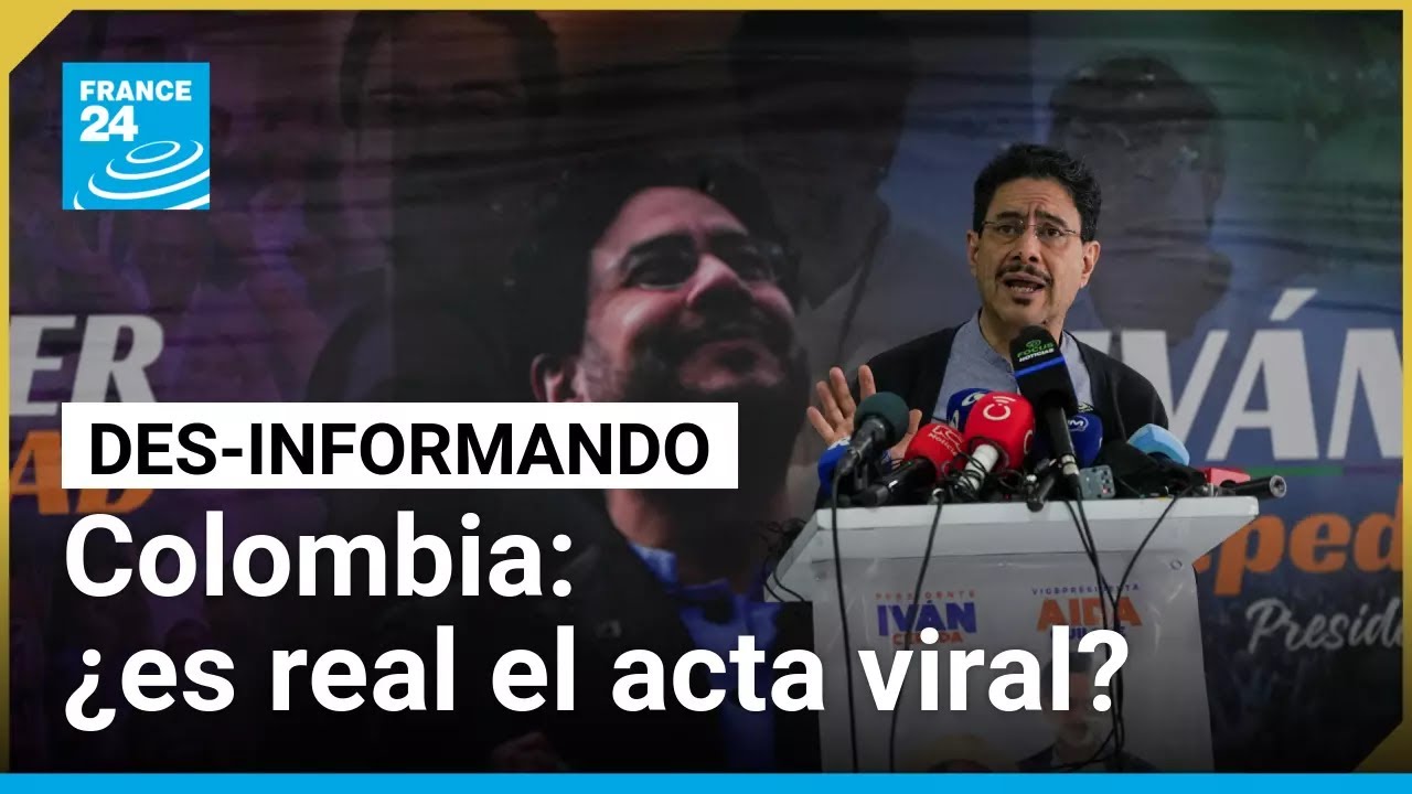 &iquest;Fraude en las elecciones de Colombia? Imagen de acta de conteo de votos fue adulterada