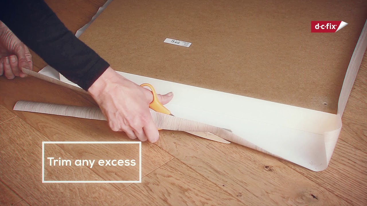 HOW TO cover a coffee table using d c fix sticky back plastic