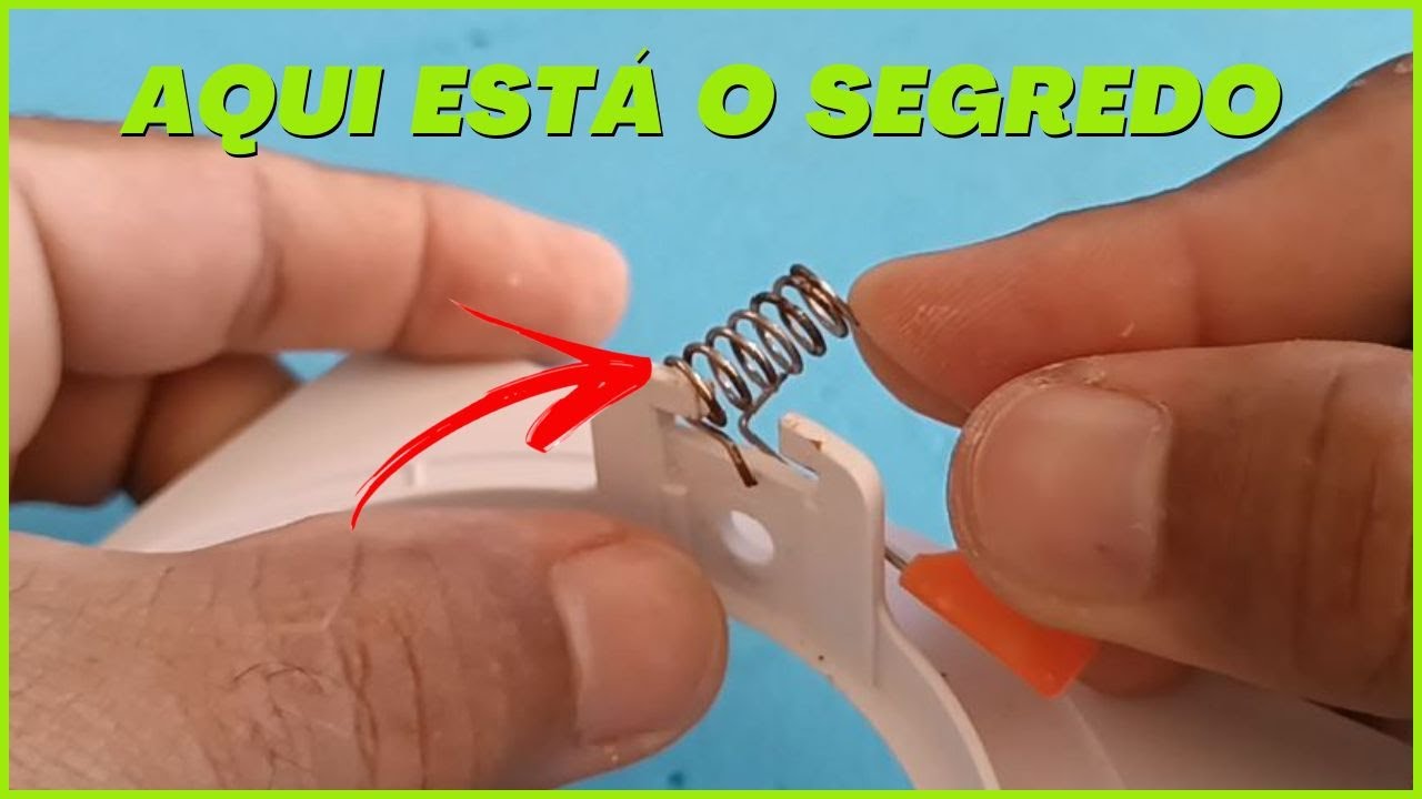 Como colocar PRESILHA mola NA LUMINÁRIA de embutir LED fácil