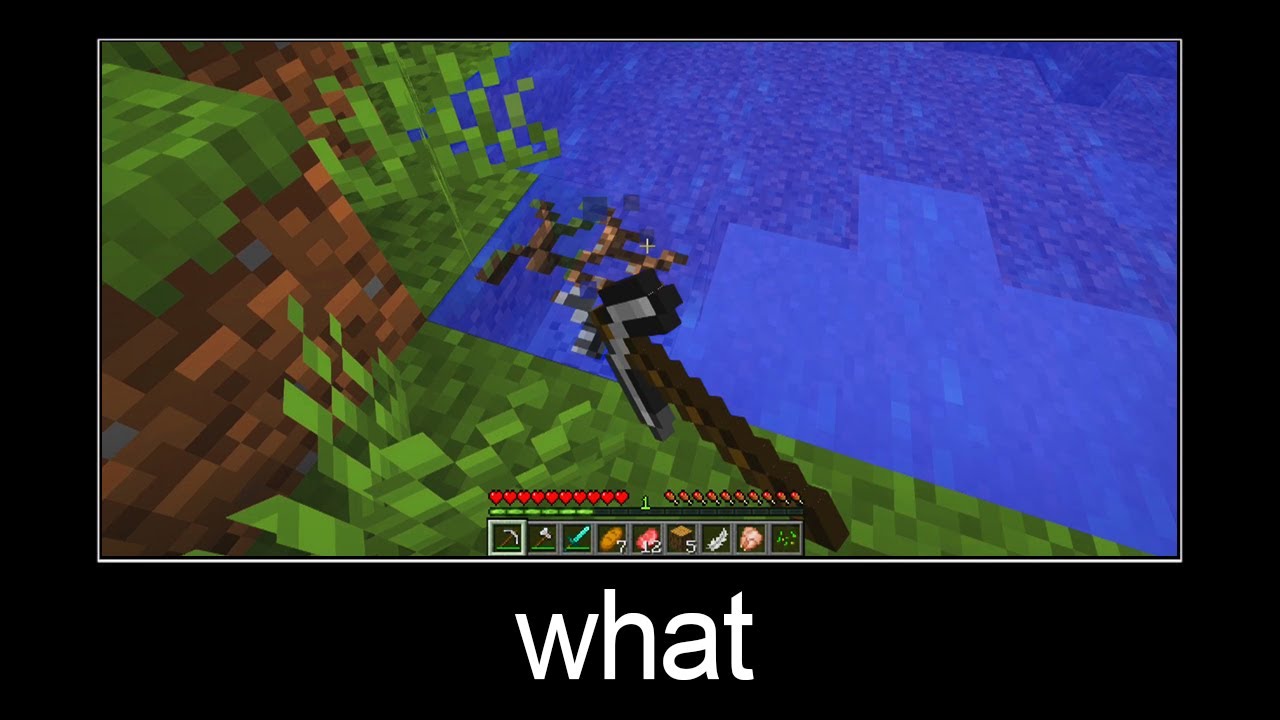Minecraft wait what meme part 41 (how to break water?)