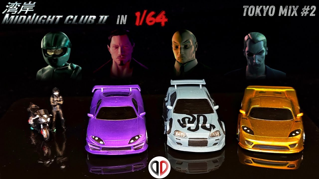Making Midnight Club 2 Cars In 1/64 - Tokyo Mix #2