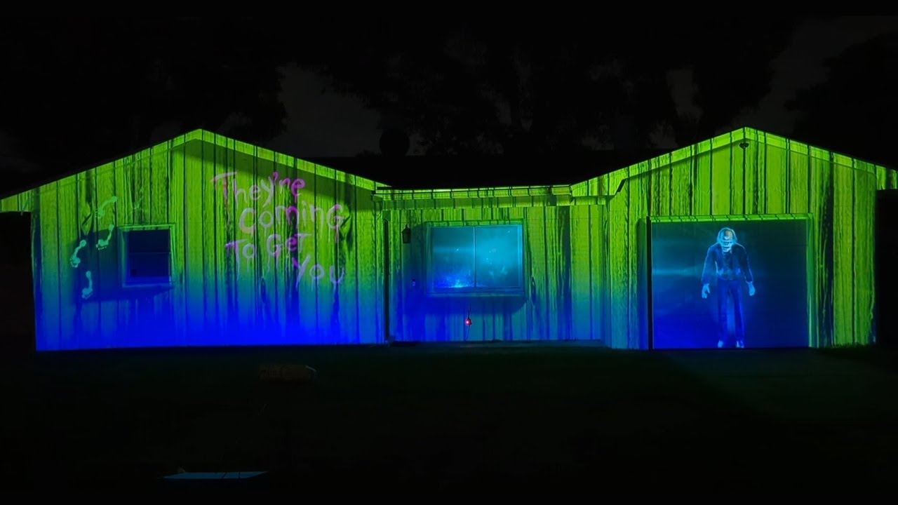 3d Haunted House Projection Mapping Show