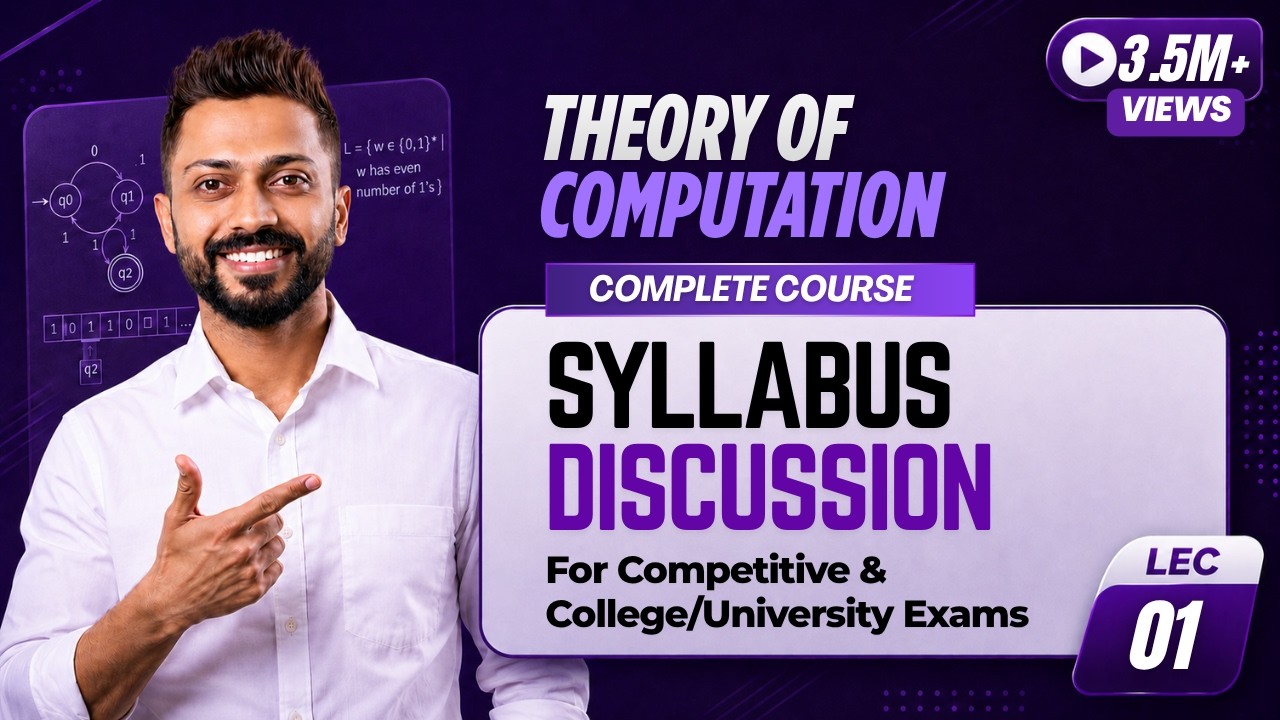 Lec-1: Syllabus of TOC(Theory of Computation) for GATE | UGC NTA NET | Imp Points