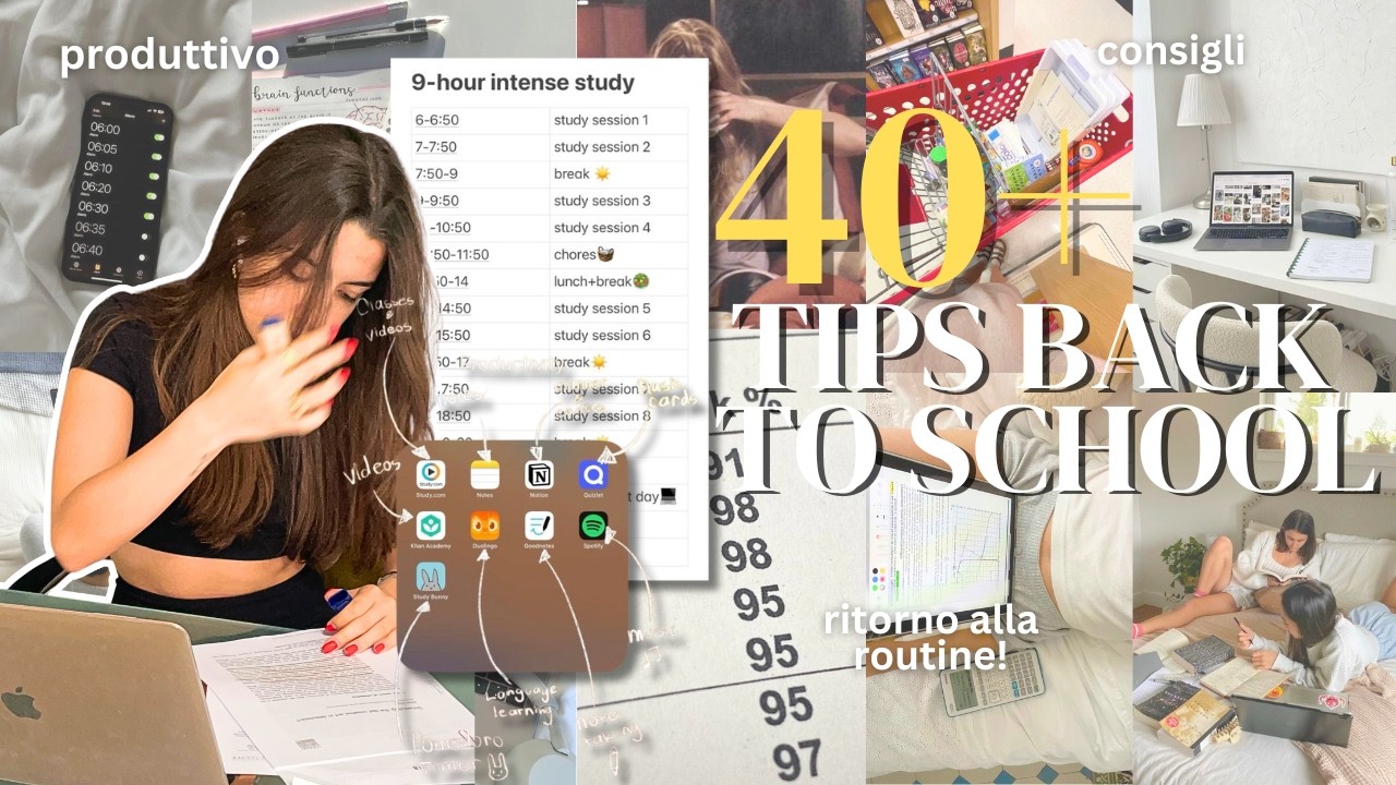 40+ COSE DA FARE PRIMA DEL RITORNO A SCUOLA📒 | back to school, produttivo, healthy habits