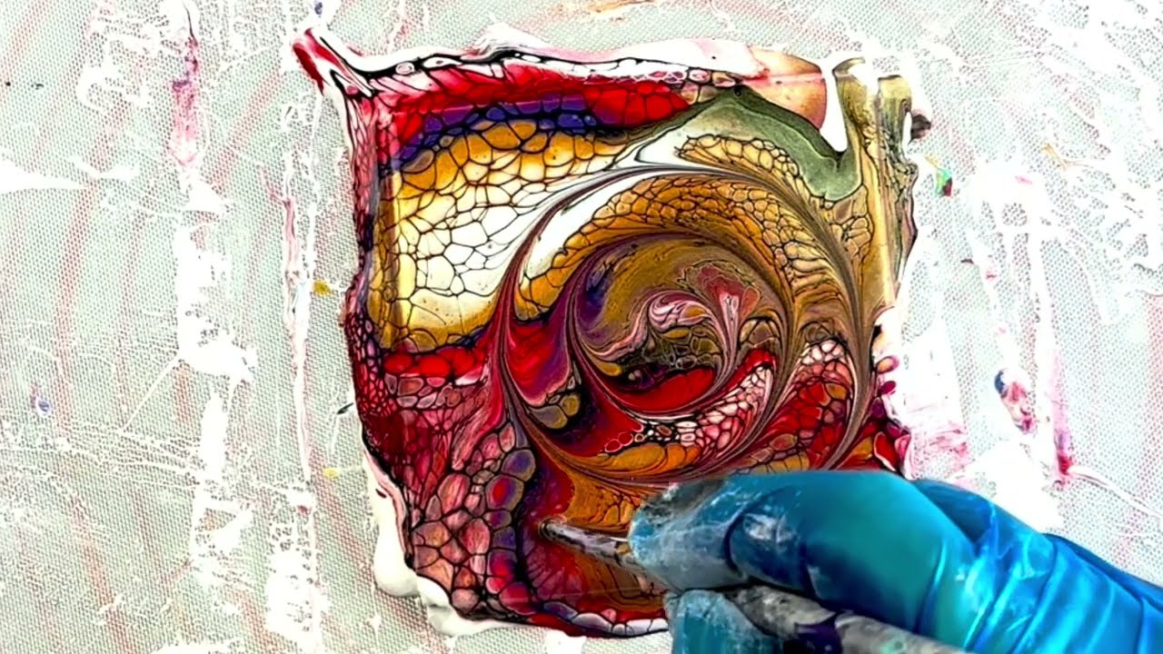 #216 HOW TO DO A SWIPE SPIRAL TECHNIQUE: Fluid Art Tutorial @thislittlepiggy3349