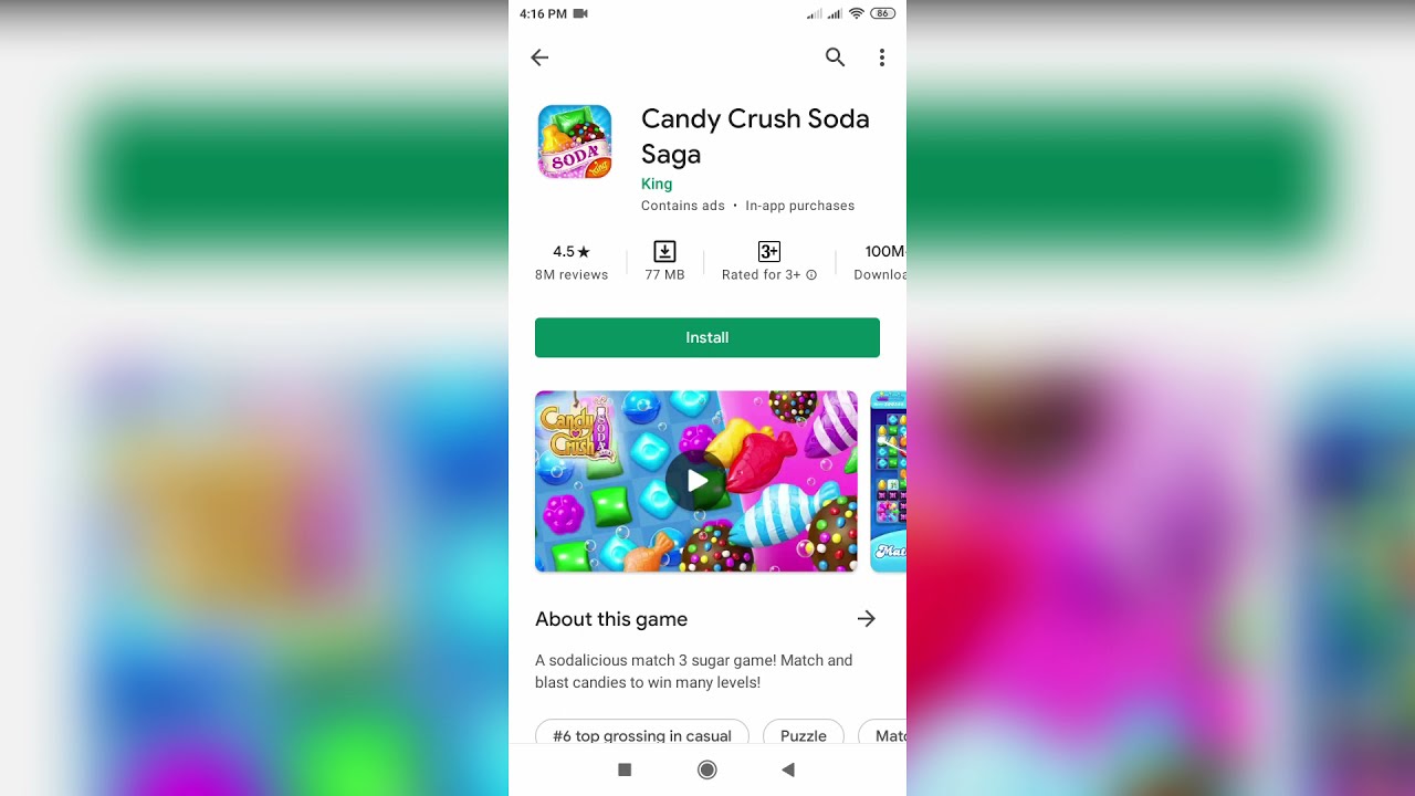 Candy Crush Soda Saga Game Download। 2021