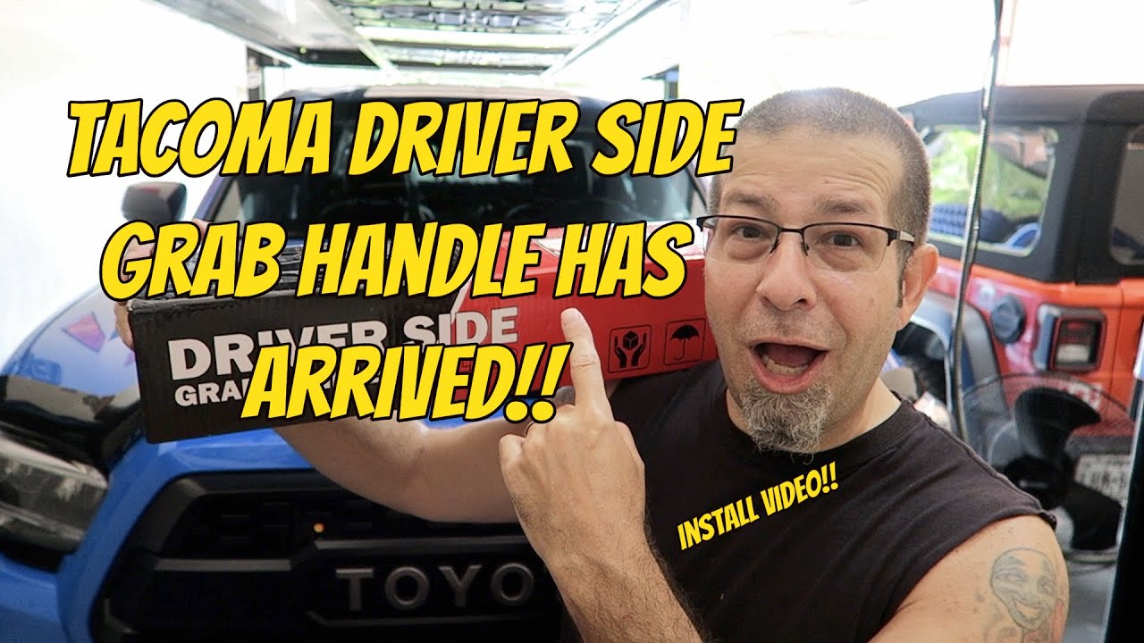 Tacoma Driver Side Grab Handle Install