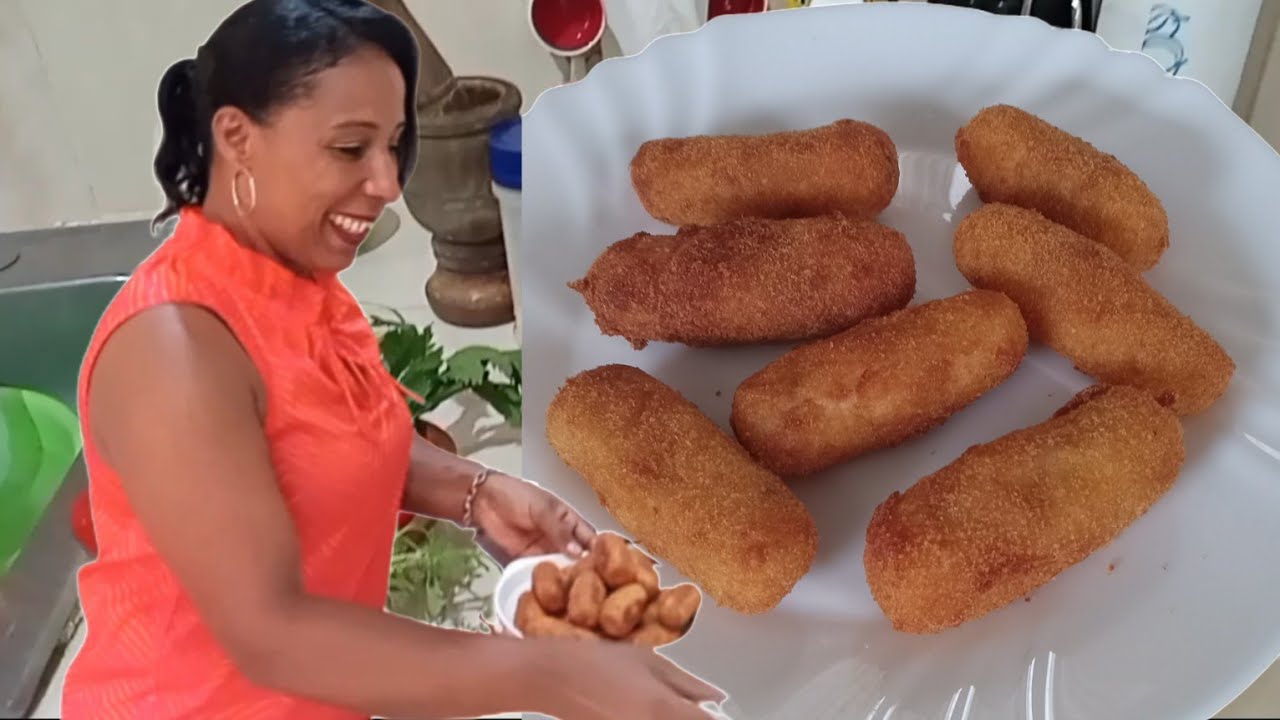CROQUETAS de POLLO FACIL _ Hecha al Estilo DOMINICANO 🇩🇴