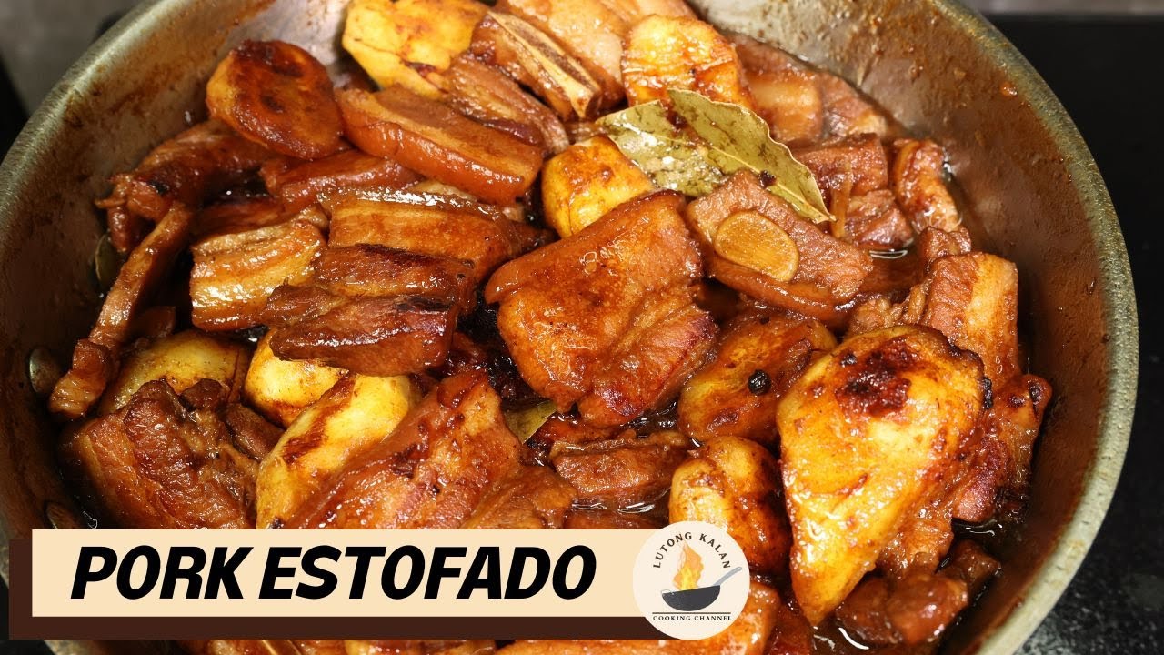 Pork Estofado with Banana and Pineapple Juice