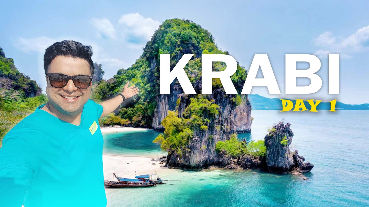 **Krabi Day 1  | From Airport to Hotel  7-Eleven Snacks 🛍️ | Ao Nang Beach Vibes 🌴 | Epic Fire Show