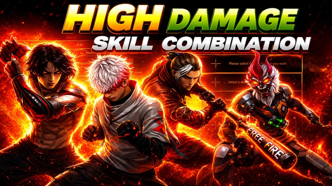 14 July 2026 🔥 HIGH DAMAGE SKILL COMBINATION | Best Character Skill for BR rank