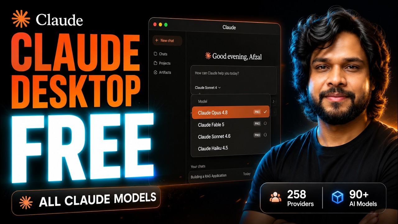 Claude Desktop Is Now FREE?! ALL Claude Models + 258 Providers + 90+ AI Model (Full Setup)