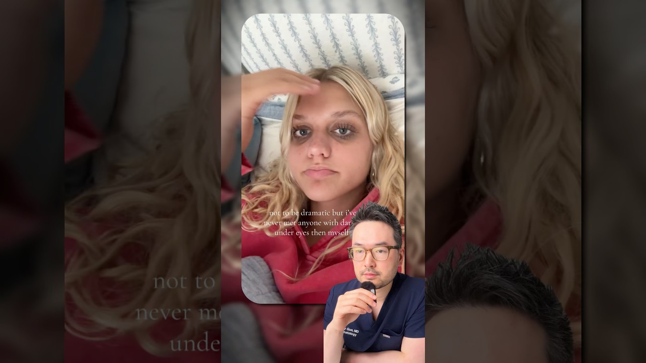 Убедитесь, что ваш уход за кожей направлен на правильный тип темных кругов 🫡#дерматолог #уходзакожей