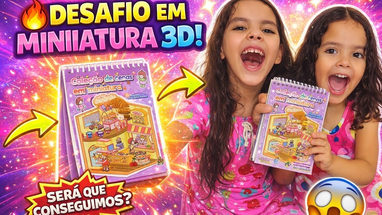 🏠✨ DESAFIO DE MONTAR CASINHAS EM MINIATURA 3D!