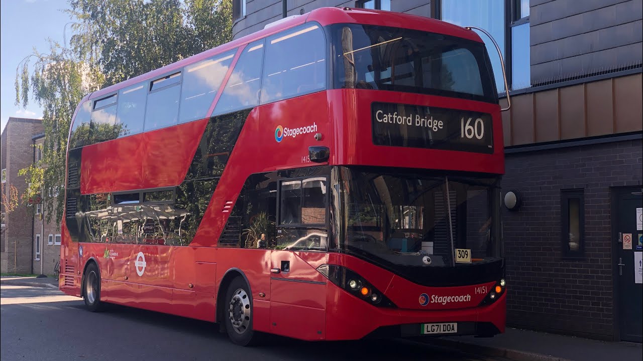 FULL ROUTE VISUAL | Stagecoach London Route 160 Catford Bridge To Sidcup Station | 14151 (LG71DOA)
