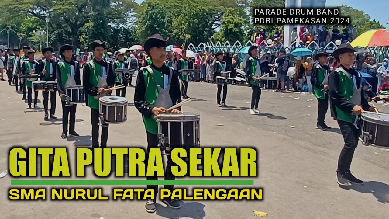 GITA PUTRA SEKAR SMA NURUL FATA PALENGAAN.// FESTIVAL DRUM BAND PDBI PAMEKASAN 2024