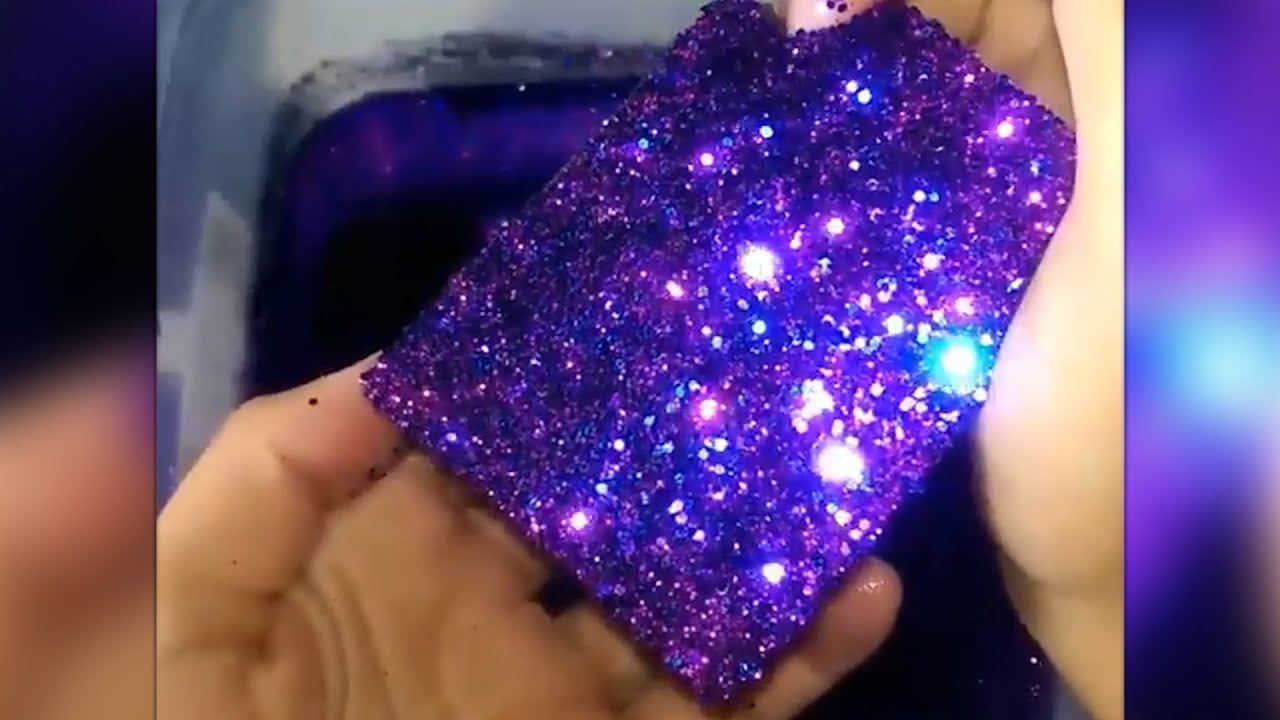 Floral Foam Satisfying Glitter Crushing #1 | ASMR TV