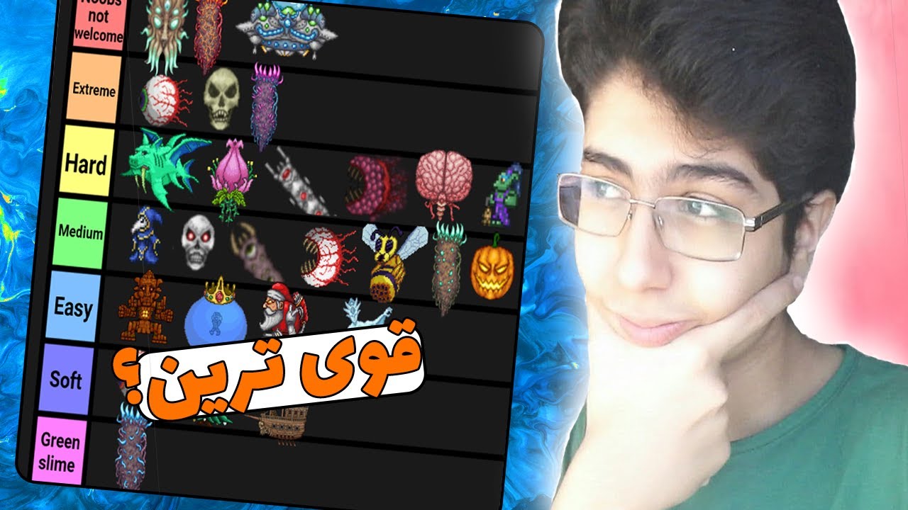 رتبه بندی غول های بازی تراریا | کدوم باس از همه قوی تره؟ | تراریا