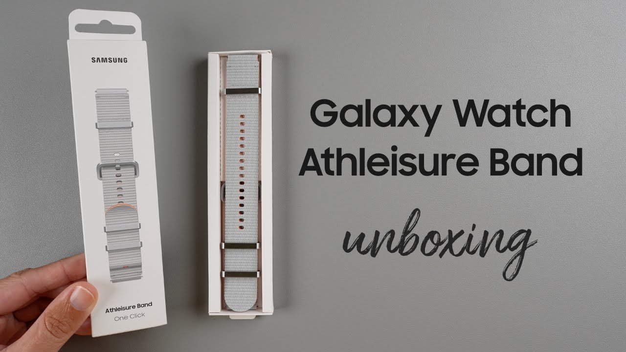 Распаковка и первый взгляд на спортивный ремешок Samsung Galaxy Watch (серебристый)