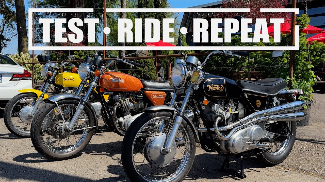Norton Commando Model S Carburetor Sync & Test Ride