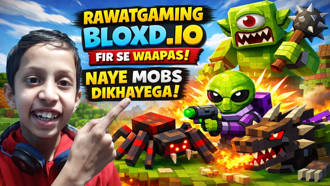 New mob update in bloxd.io || #Rawatgaming #Bloxd.io #games #gaming #bestgame #minecraft