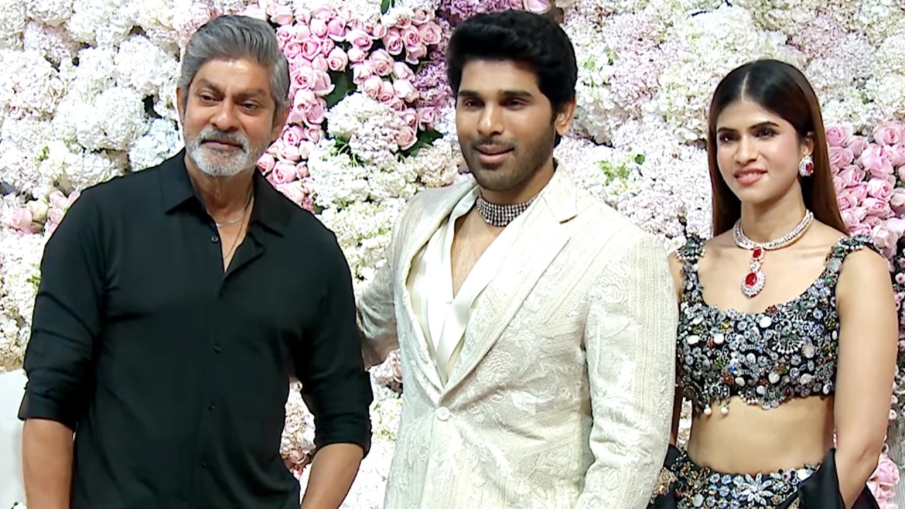 Actor Jagapathi Babu Visuals at #AlluSirish & #Nayanika Pre-Wedding Reception | Daily Culture