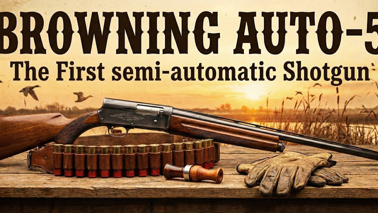 Escopeta Browning Auto-5: La primera escopeta semiautomática con éxito del mundo.