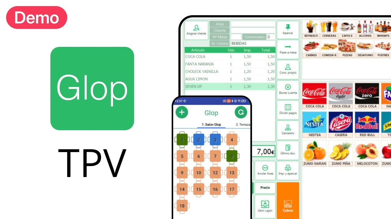 Demo completa de Glop | TPV para Hostelería y Comercio