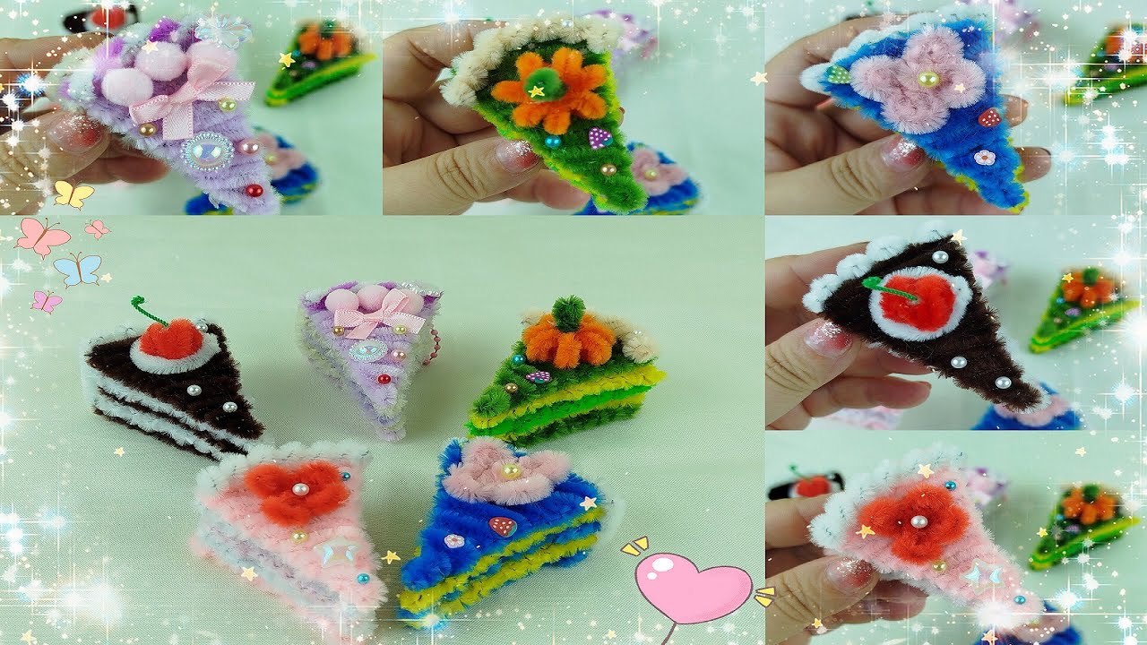 【扭扭棒】小蛋糕挂件教程010/Small cake pendant tutorial#diy #diycrafts #craft #cute #cake #handmade