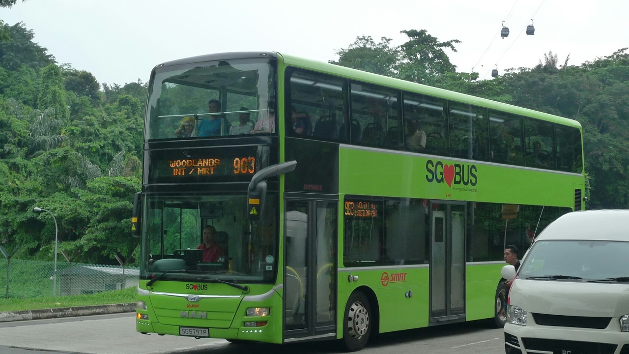 SMRT Bus Service 963, SG5797P (Full Trip)