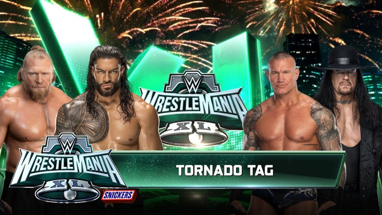 Roman reigns Brock Lesnar vs  Randy Orton undertaker