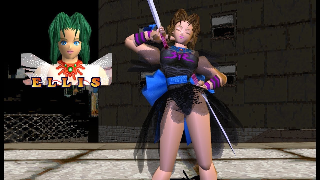 Battle Arena Toshinden 2 - Ellis 1P Game playthrough
