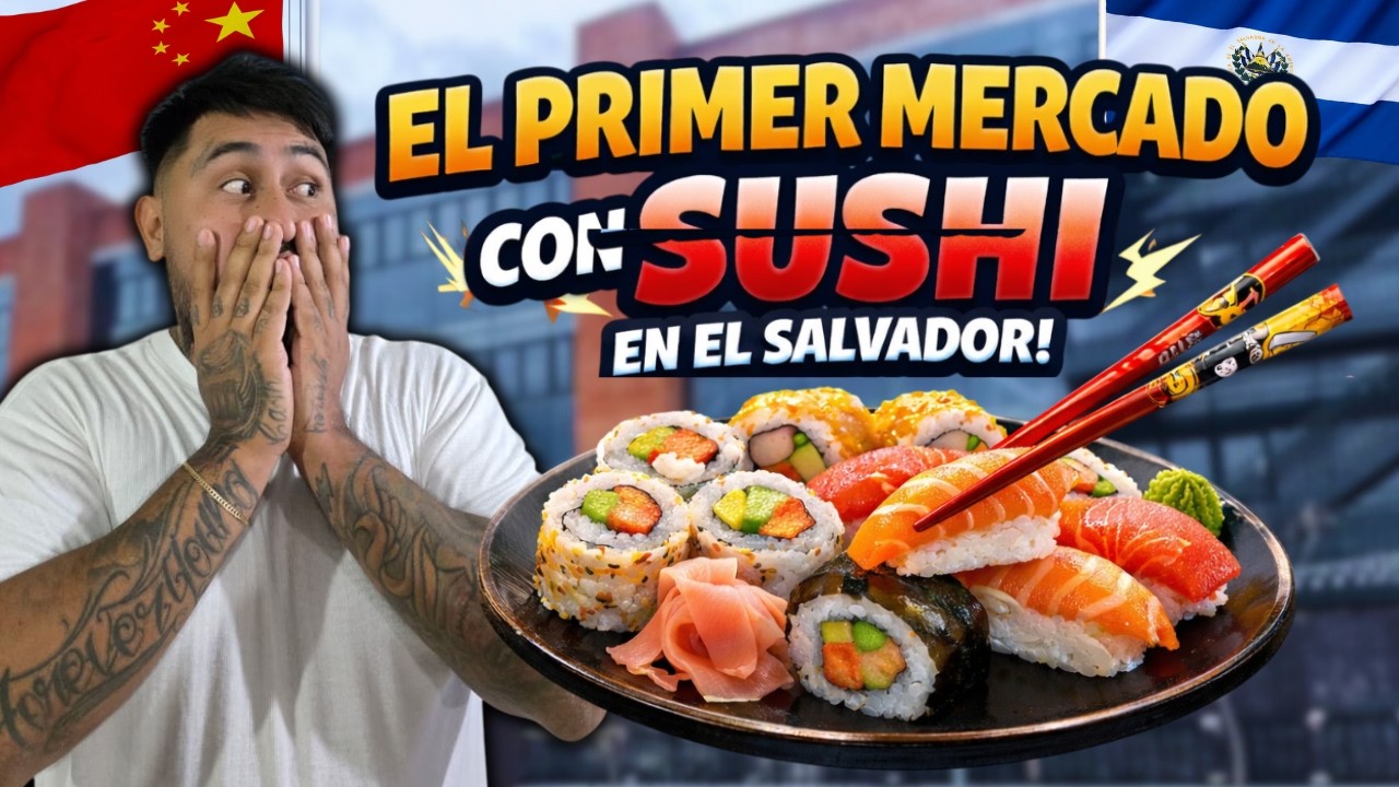 EL UNICO MERCADO QUE VENDE SUSHI COMO NUNCA LO Viste EN EL SALVADOR sv