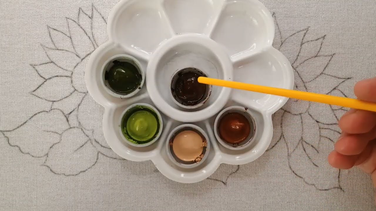 Maçãs e Girassóis Pintura em Tecido - Aula 618 - Projeto 4 Apostila 5 - Aula Única 
